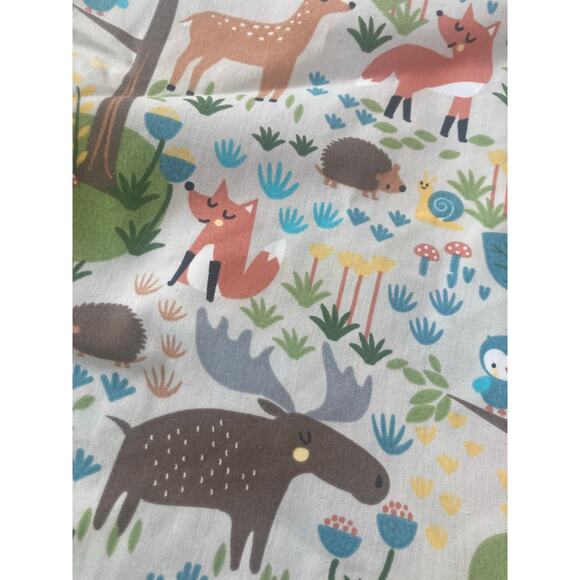 Two Boppy Nursing Pillow Cover Cases Woodland Forest Happy Campers Bears Nature - Picture 2 of 6